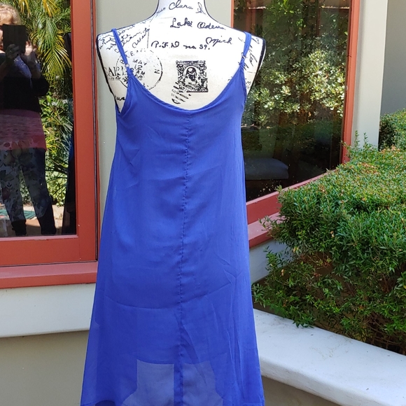 Beautiful Blue Chiffon Bongo Summer Dress - Picture 3 of 5